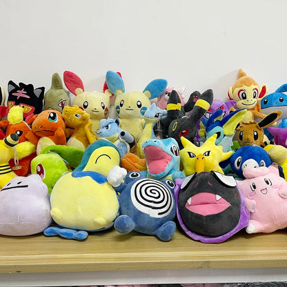 Tepig Oshawott Pokemon Stuffed Doll Pokemon Pikachu Sleeping Series Sylveon Glaceon Leafeon Gengar Plush Piplup Peluche Toy Gift