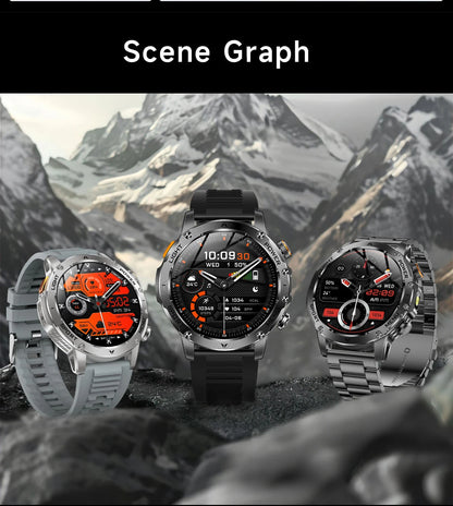 LIGE 2026 New Ultra Military Grade 1000mAh Battery Smart Watch For Men IP68 Waterproof Sports Fitness Bluetooth Call Smartwatch
