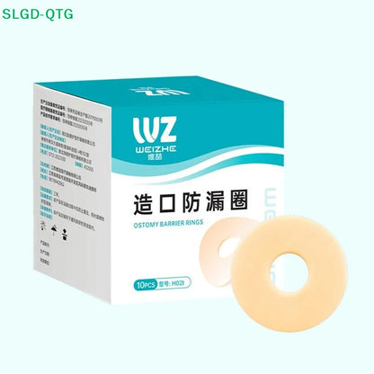 NEW NEW 10Pcs Baseplates Stoma Care Products To Protect Skin Anti-Leakage Ring For Colostomy Bag Ostomy Paste Ring