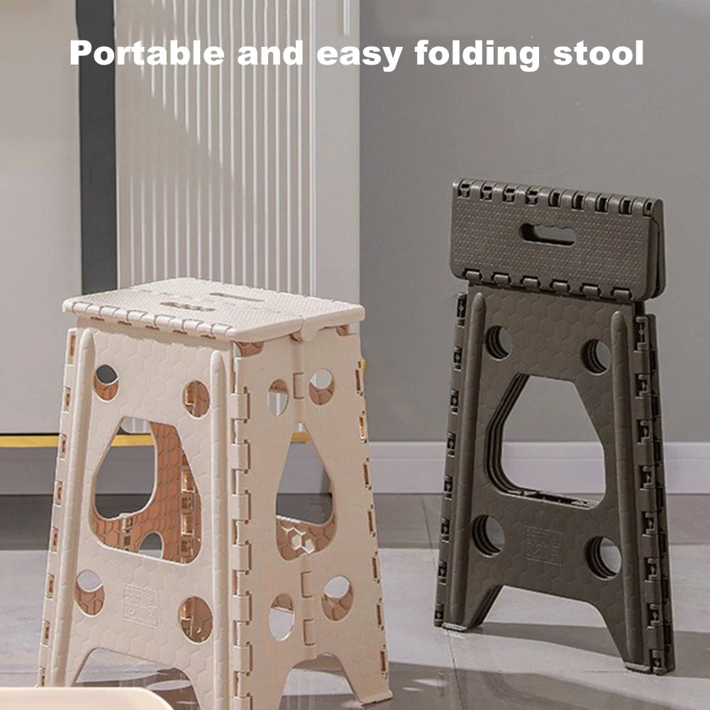 Portable Foldable Stool Outdoor Indoor Dining Table Chair 18 Inch Folding Step Stool 400 LBS Capacity Collapsible Plastic Stools