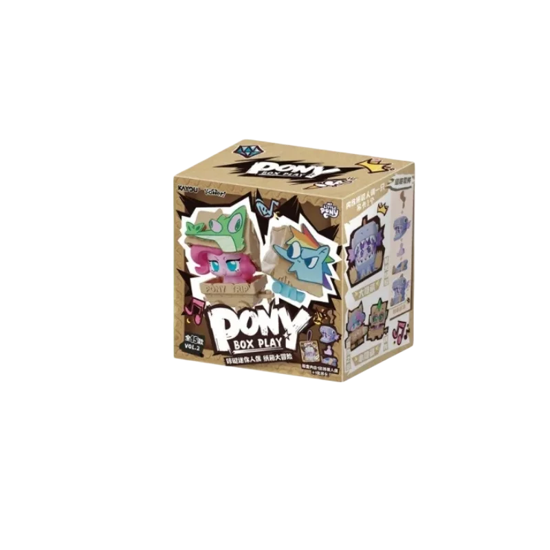 Hot Sale  KAYOU My Little Pony Kadder Mini Figure V2 Blind Box Adventure Pony Trip Box Play Desktop Ornament Toy Birthday Gift