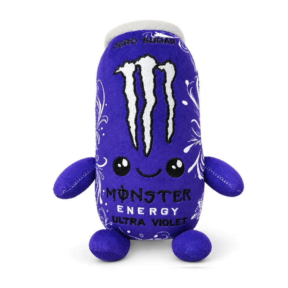 HOT- Monster Plush White Energy Drink Plush Toy Simulation Can Stuffed Doll Cute Soft Figure Decor Gift Friend Home Ornament