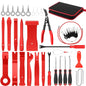 Car Trim Removal Tool Auto Disassembly Tools Door Panel Audio Removal Tool Kit with Clip Pliers Fastener Remover Pry Tool Set