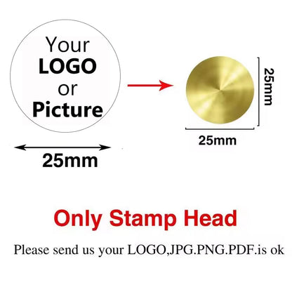Logo Customize Clay Seal Set -22/25/30/35/40/50mm Customizable Pottery Design Craft Tool for Pottery Ceramic Custom Letter Stamp
