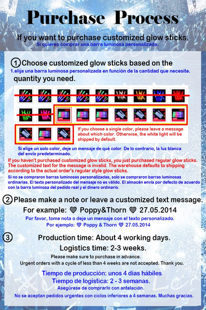 30/40/60/80/100/120Pcs RGB LED Glow Bulk Party Supplies Colorful Glow Sticks Foam Stick Cheer Tube Dark Light Birthday Wedding