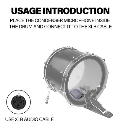 BA 19A Condenser Boundary Microphone for Instrument Applications