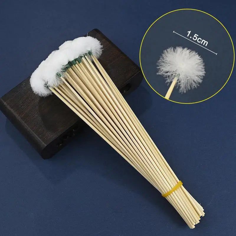 10PCS/Set Goose Earpick Wax Remover Curette Adult Bamboo Handle Ear Dig Tools Spoon Cleaner Stick Health Care