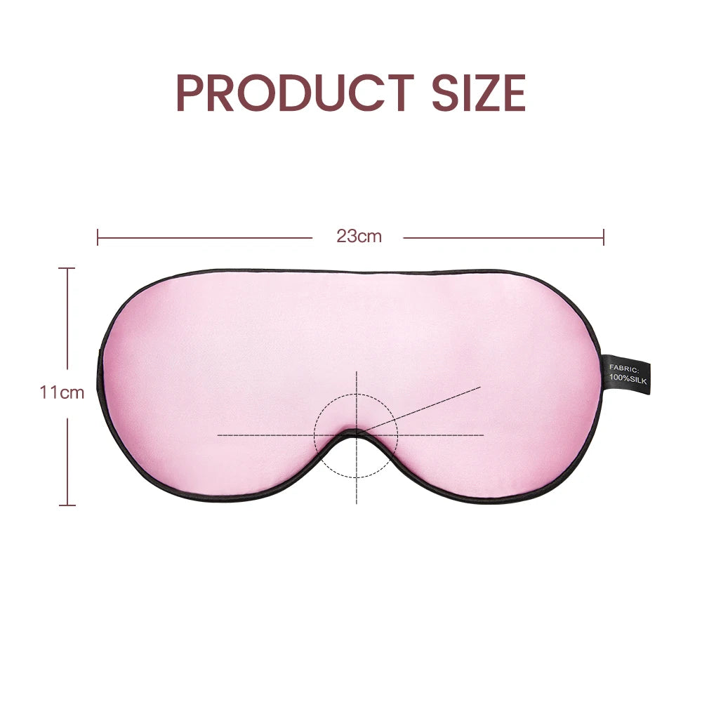 100% Mulberry Silk Sleep Mask For Women Men Soft Eye Patches Natural Silk Face Satin Mask Sleeping Comfort Eye Cover High Ends
