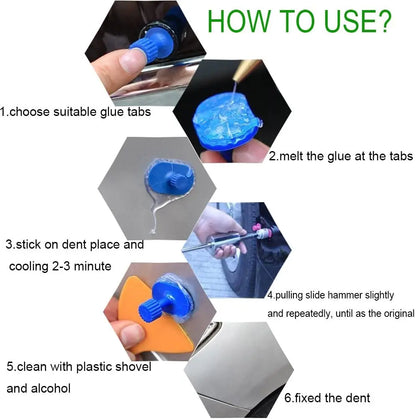 Professional Car Dent Repair Tools Paintless Dent Repair Kit Auto Body Dent Removal Remover Kits Dent Puller for Car Workshops
