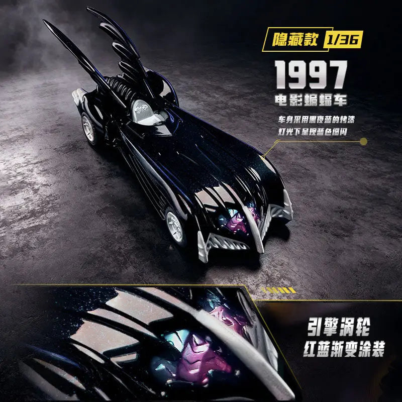 BLOKEES WHEELS Batman E02 Batmobile Casey Putsch 1:64 Toy 1997 Car DC Arkham Justice League Dark Knight Assembly Action Figure