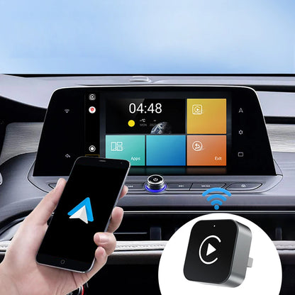 2 in 1 Wireless CarPlay Android Auto Adapter Carplay AI Box Auto Connect Wireless CarPlay Adapter for Factory Wired CarPlay Cars