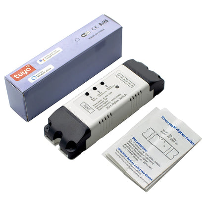 Tuya Zigbee Relay 4CH Smart Home Switch Module APP Remote Control Wireless Radio RF 433 4 Channel Relay for Zigbee Gateway Hub