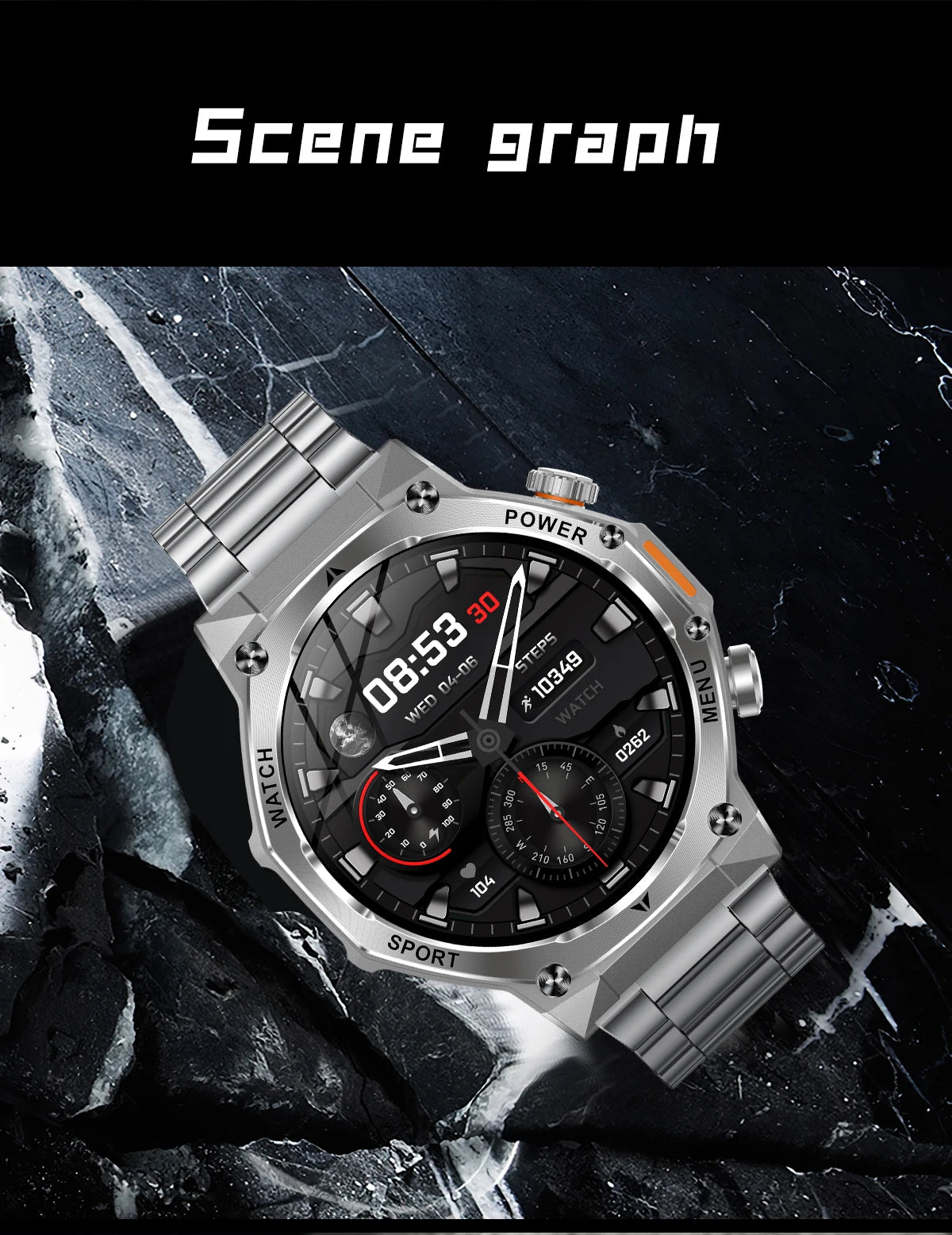 LIGE Nowy Smartwatch Męski 800 mAh Ultra Długa Żywotność Baterii Wodoodporny Zegarek Sportowy Outdoor Połączenia Bluetooth Wojskowy Smartwatch 2025