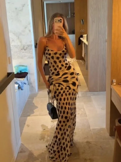 Sexy Printed Shirt-style Women's Dress Full Sleeve Turn-down Collar Button Detachable Scarf Dresses 2026 Summer Chic Female Robe