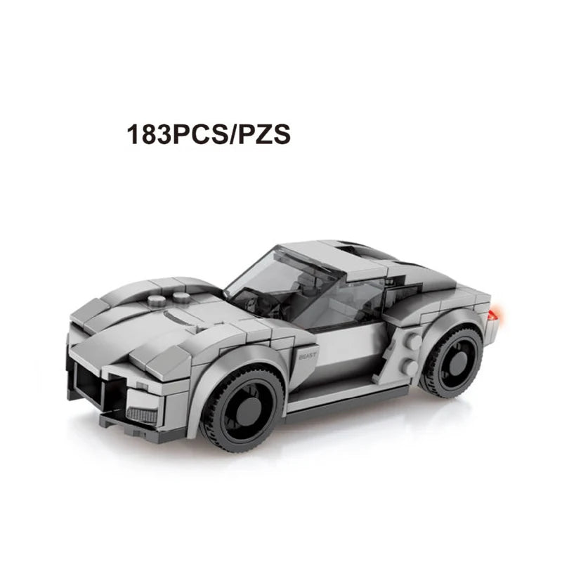City Speed Racing MOC Car Sports Building Blocks Bricks Classic Rally sport Super Racer Vehicles Christmas gift Technical toys