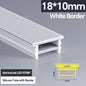 1M-10M LED Neon Rope Tube Soft Silicone Diffuser Channel Black/White Flexible Ribbon Strip Light for Recessed Channel