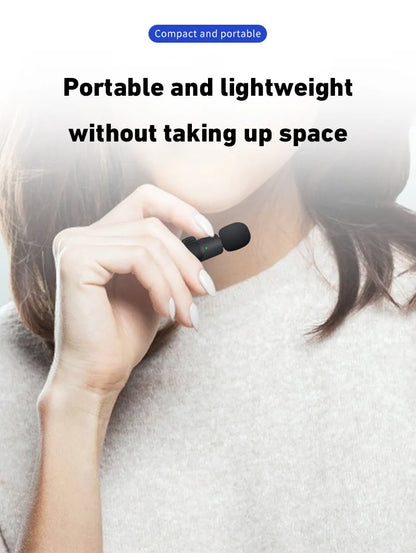 Wireless Microphone Bluetooth 2.4G Portable Audio Video Recording For Conferences Live Media Outdoor Gaming Phone Mic 2025