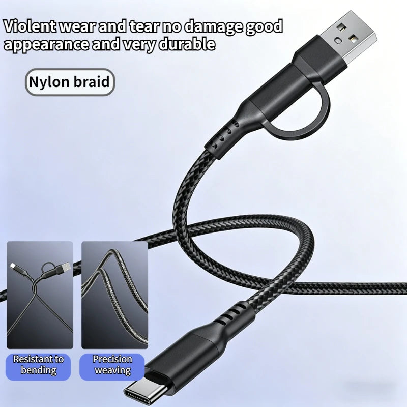 60w C To C Line Two-In-One Charging Cable USB To Type-c 1m/3m Suitable For Mobile Phones And Tablets Fast Charging Data Cable
