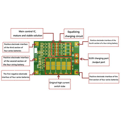 BMS 3S/4S 5A 10A 20A 25A 40A 60A Płytka zabezpieczająca ładowarkę do akumulatorów litowo-jonowych 18650 do wiertarki 12 V z funkcją wzmocnienia/balansu