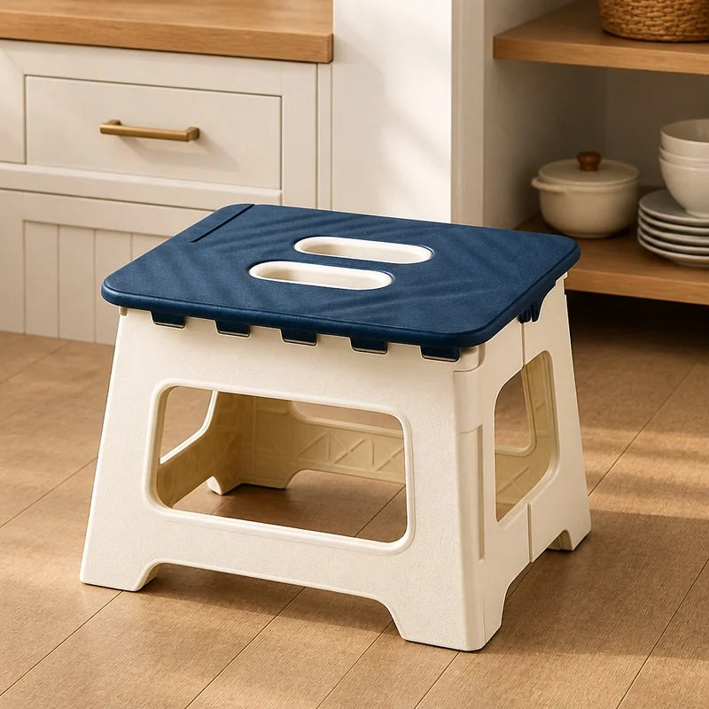 Compact Foldable Outdoor Stool with Handle, Non-Slip Portable Seat for Hiking, Fishing, and Camping