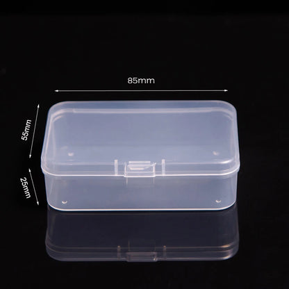 Multifunctional Acrylic Card Storage Box 12x10.5cm Display Card Case Holds 400 Postcards With 2 Compartments For Postcard/Photos