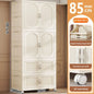 Foldable Baby Closet Plastic Infant Wardrobe Children's Clothing Storage Cabinet for Home Bedroom No Installation Needed