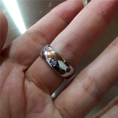 Korean Fashion Cute Heart apple Star Geometric Open Metal Ring For Women Y2K Gothic Creative Charm Grunge Jewelry Accessories