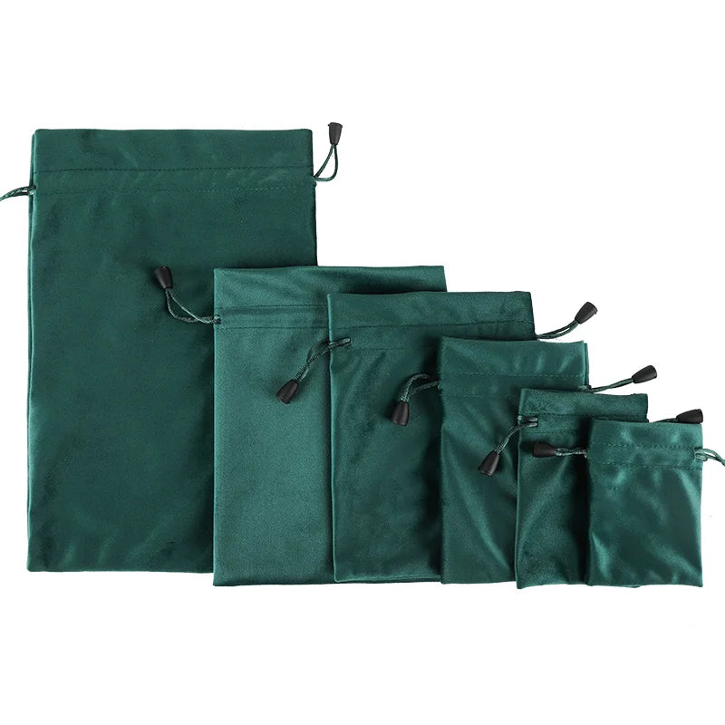 1pcs Gift Cloth Bags with Drawstring New Year Wedding Easter Package Pouches Soft Touching Jewelry Velvet Bag