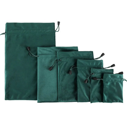 1pcs Gift Cloth Bags with Drawstring New Year Wedding Easter Package Pouches Soft Touching Jewelry Velvet Bag
