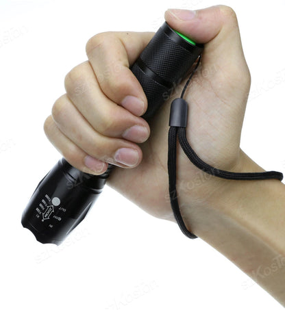 High Power LED Flashlights Camping Torch Multifunctional Aluminum Alloy Zoomable Light Waterproof Need 18650 Lithium batteries