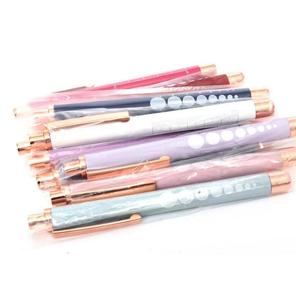 ★★★LED Medical Penlight Flashlight With Pupil Gauge Pocket Clip Pen Light For Doctor Nurse Diagnosis