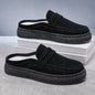 Summer Half Shoes Man Lazy Shoes Comfortable Soft Loafers For Men Moccasins Slip-on Mules Men's Casual Shoes Platform Slippers