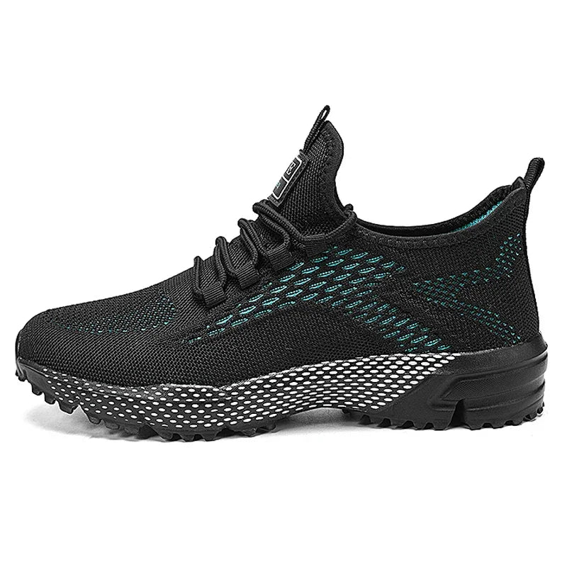 YRZL Running Shoes Men Comfortable Lightweight Grey Walking Sneakers Breathable Air Mesh Non Slip Casual Tennis Shoes for Men