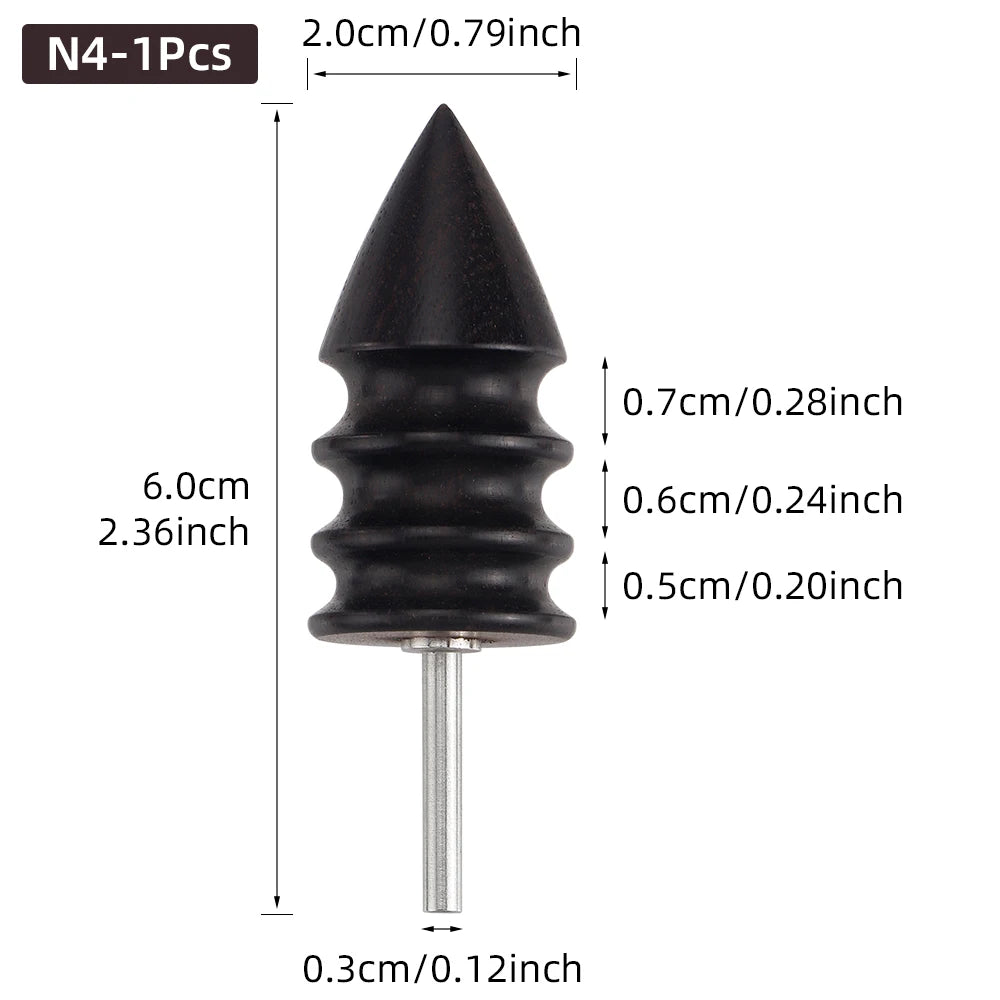Leather Burnished Bits for Rotary Burnisher Tools PU Leather Burnishing Tool Tips for Clean Edges of DIY Leather Crafts Projects