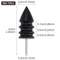 Leather Burnished Bits for Rotary Burnisher Tools PU Leather Burnishing Tool Tips for Clean Edges of DIY Leather Crafts Projects