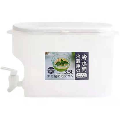 Water Kettle With Faucet Beverage Dispenser Cold Juice Lemonade Drinks Bucket Liquid Storage Tank Outdoor Fridge Organizers