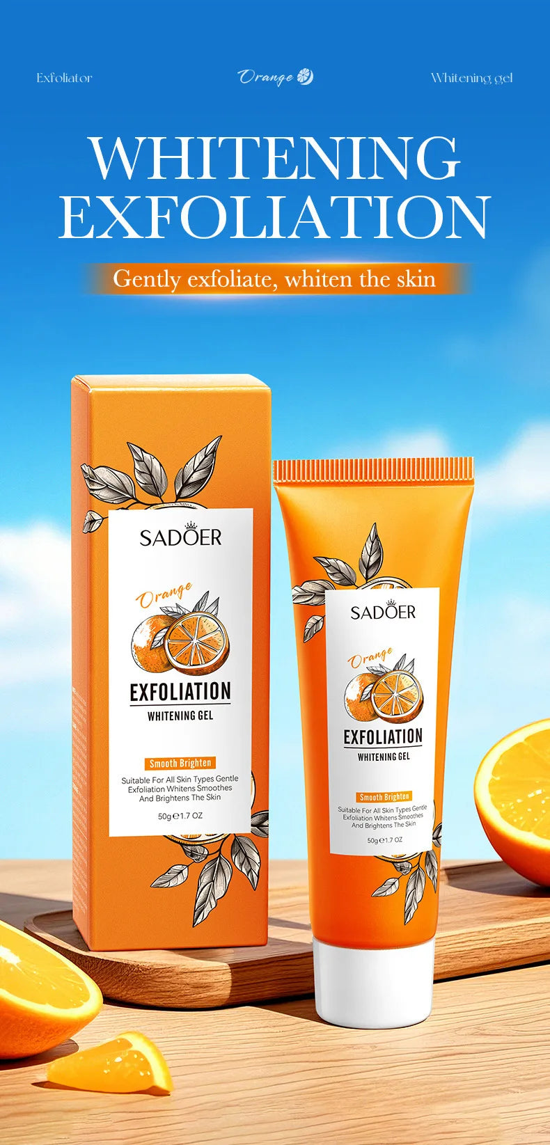 Face Exfoliating Gel Deep Cleansing Pores,Remove Dead Skin Purify Gentle Exfoliate Oil Control Moisturizing Face Scrub Skin Care