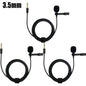 1-5pc Portable Lavalier Microphone Metal Clip Lapel Mic Wired 3.5mm/Type-C/USB For Mobile Phone Laptop DSLR Camera Lound Speaker