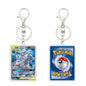 Key chain Charmander Mewtwo Umbreon Jigglypuff Venusaur Blastoise Solgaleo Game Card Acrylic Keychain Pendant Decoration