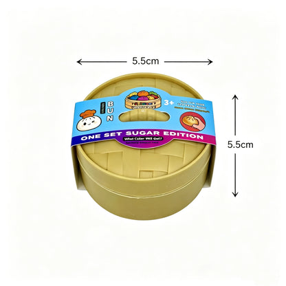 2026 Hot Sale Blind Box Colorful Simulated Steamed Bun Squishy with Box Dumplings Sensory Squeeze Toy for Stress Relief