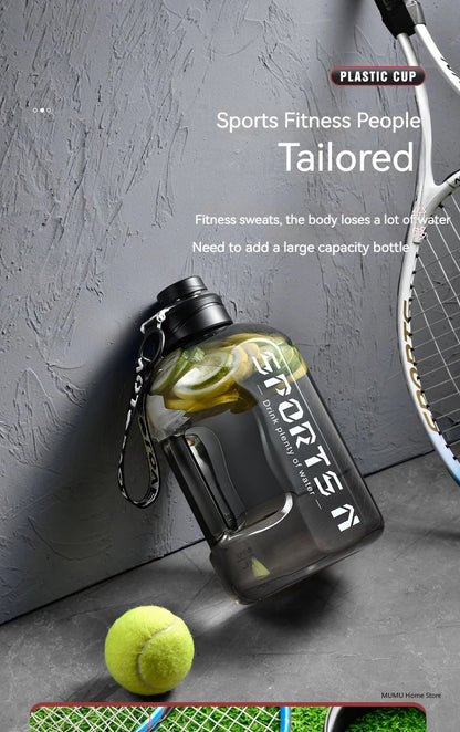 1.7L/2.7L/4L/5L Sports Water Bottle Gym Cycling Cup Portable Large Capacity Water Bottle For Fitness Camping Men Water Kellte