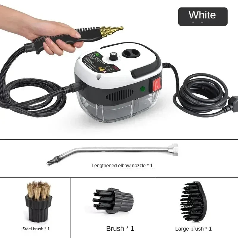 2500W Handheld Steam Cleaner High and Temperature Air Conditioner Kitchen Hood Car Steam Clean Machine Floor and More Cleaning