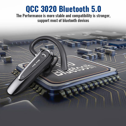 New Bee B45 Bluetooth 5.0 Headset Wireless Earphone Headphones with Dual Mic Earbuds Earpiece CVC8.0 Noise Reduction for Driving