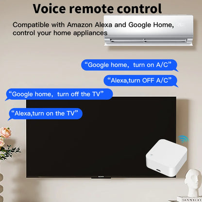 Tuya WiFi IR Remote Control With Multi-mode Gateway Zigbee Hub for Smart Home via APP Smart Life Work with Google Home Alexa