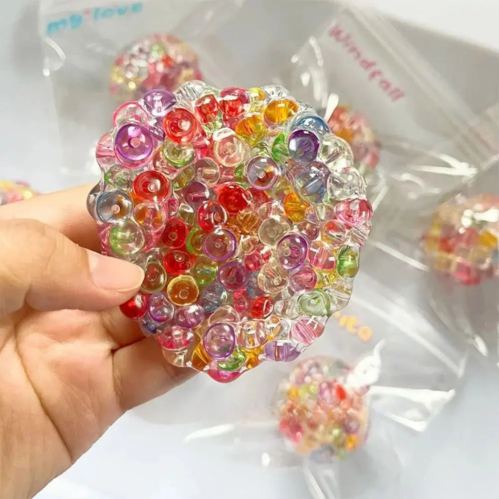 New Super Soft Squishy Balls Textured Moldable Sensory Fidget Toys Crunchy Memory Gel Fidget Toys Stress Relief