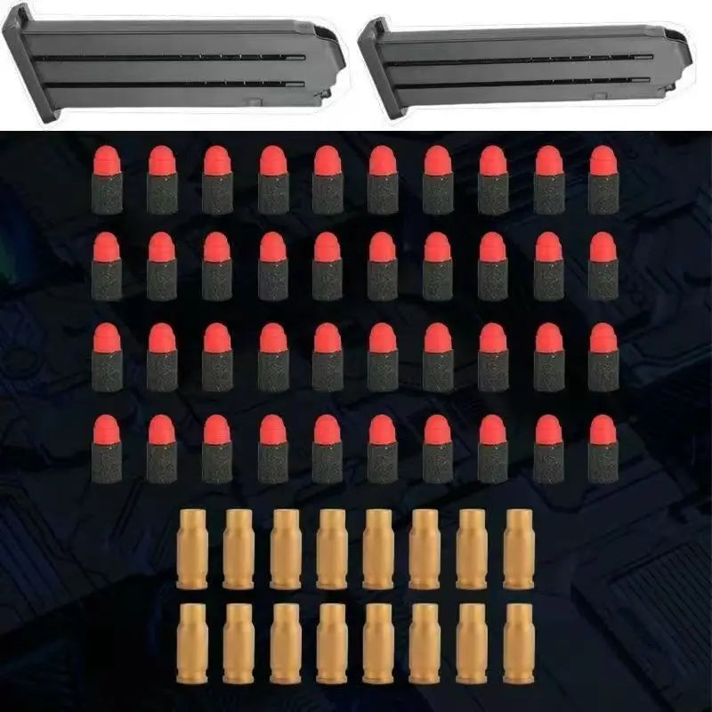 Newest 18 Shell Ejecting Pistol Soft Bullet Toy Gun Children Armas Shoot Outdoor Game Boys Gift