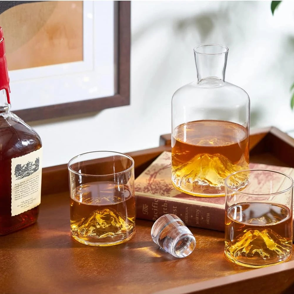 Drinkware glass glacier water cup 175/300ml Guanshan cup single whiskey transparent crystal cup suitable for bar party tea party