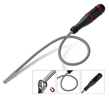 Flexible Magnetic Grabber Tool Heavy Duty Bendable Claw Pickup For Screws Nuts Keys Bolts Garage Workshop Retrieval