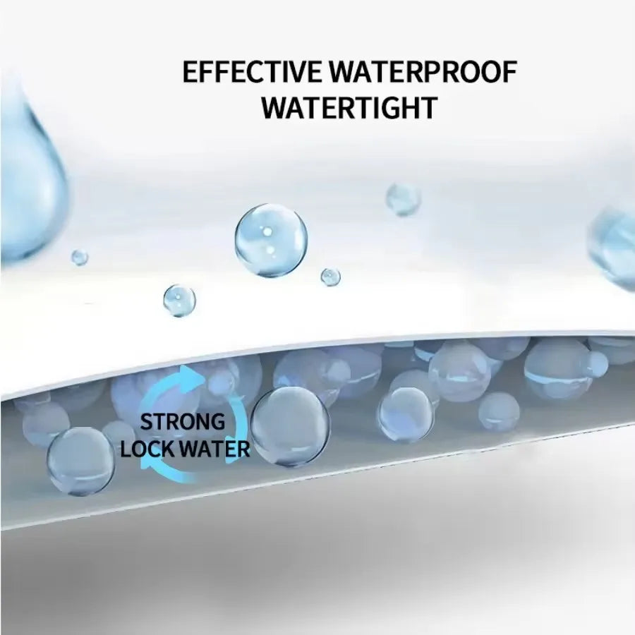 Northern Europe Double-deck Pillowcase Waterproof Anti-Mite Anti-Bacterial Quilted Cotton Pillow Case Bedroom Home Decoration