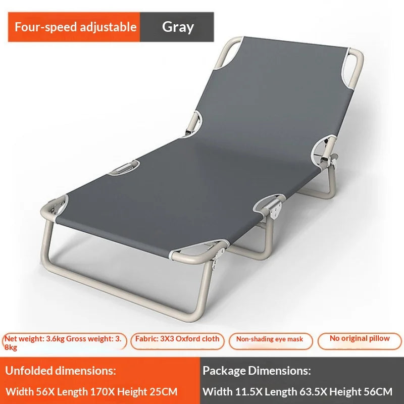 Portable Folding Beach Chair Lightweight Reclining Camping Chair Adjustable Aluminum Frame Heavy Duty Outdoor Lounger Chairs